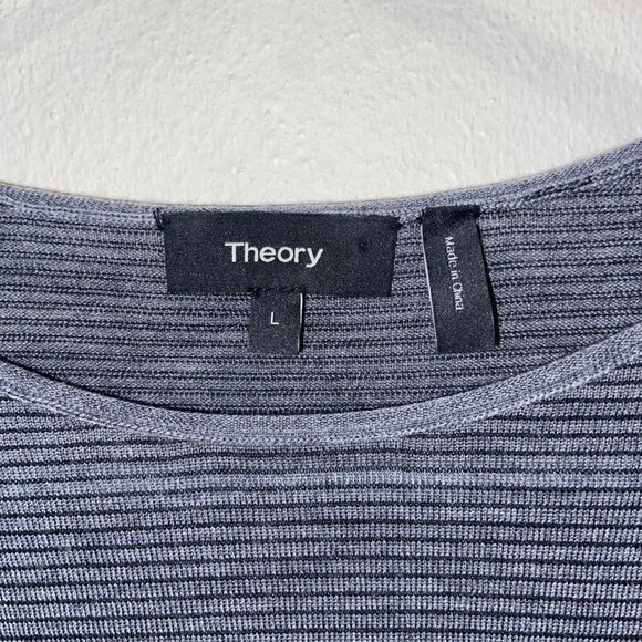 Theory Lightweight Merino Wool Men's Sweater Size Large - Picture 3 of 7